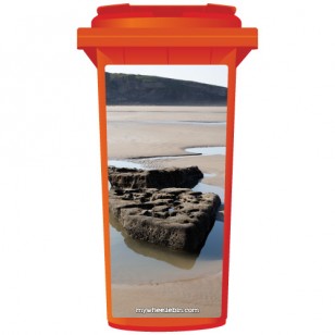 Rocks On The Coast Wheelie Bin Sticker Panel